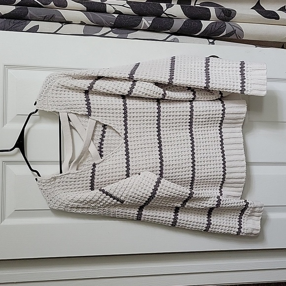 Moral Fiber Super Plush Chenille Striped Sweater - Picture 6 of 7